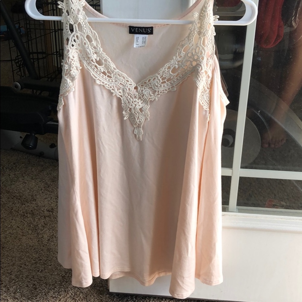 Venus size small Cream bell-sleeve top